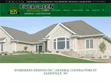 Tablet Screenshot of evergreendesignsinc.com